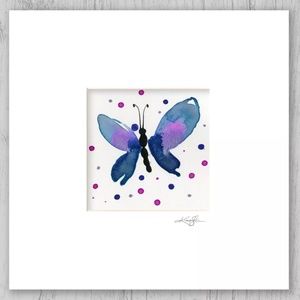 Original Watercolor Butterfly Painting, Kathy Morton Stanion - Butterfly 2019-9